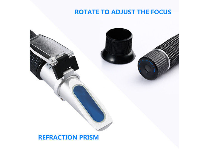 Lightweight Hand Held Refractometer , Urine Pet Clinical Refractometer 10~30 Degrees Temp