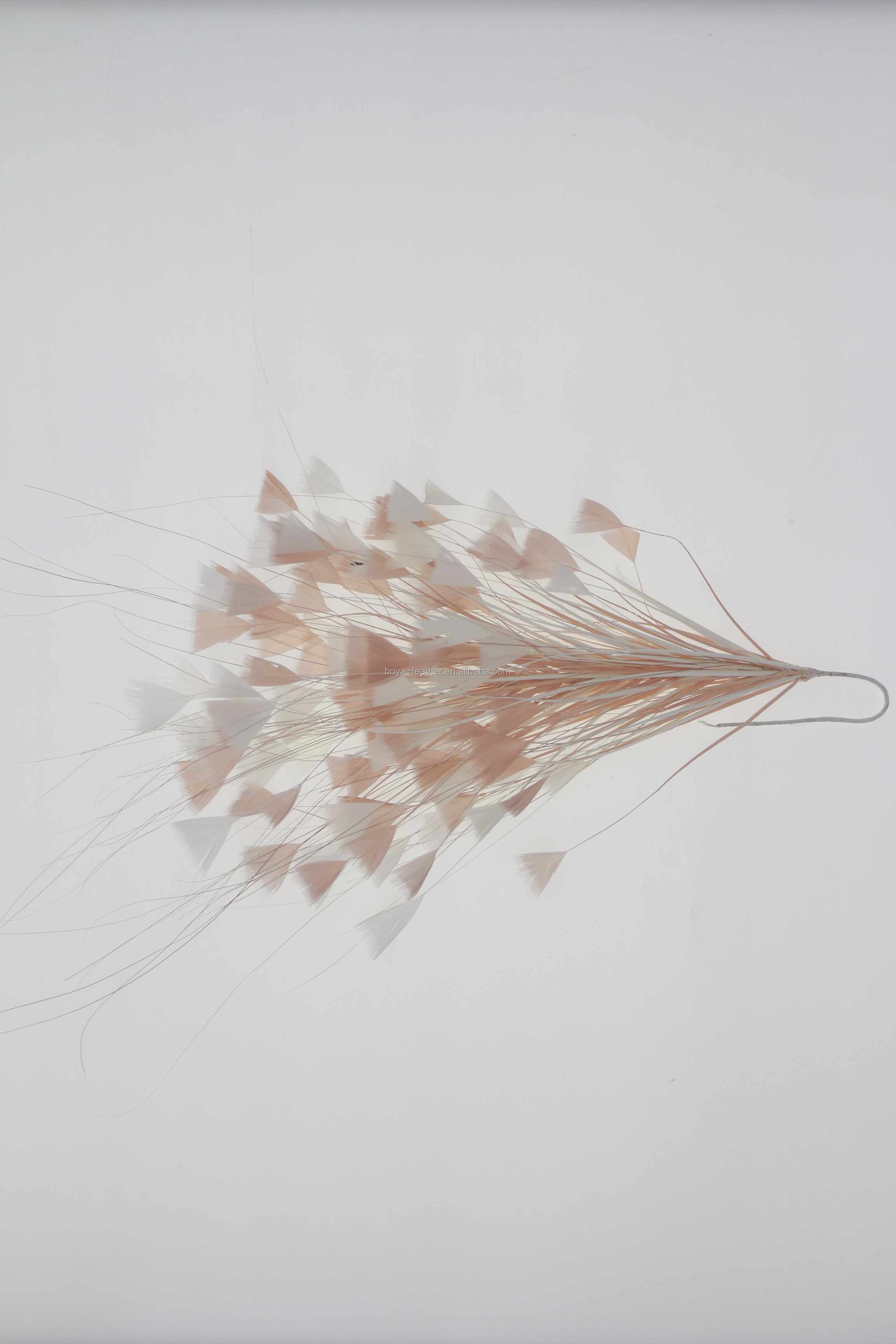 15*30 cm Stripped Goose Feather Flower Mount with Wire Accessory UPS DHL EMS FEDEX TNT Shipping Way