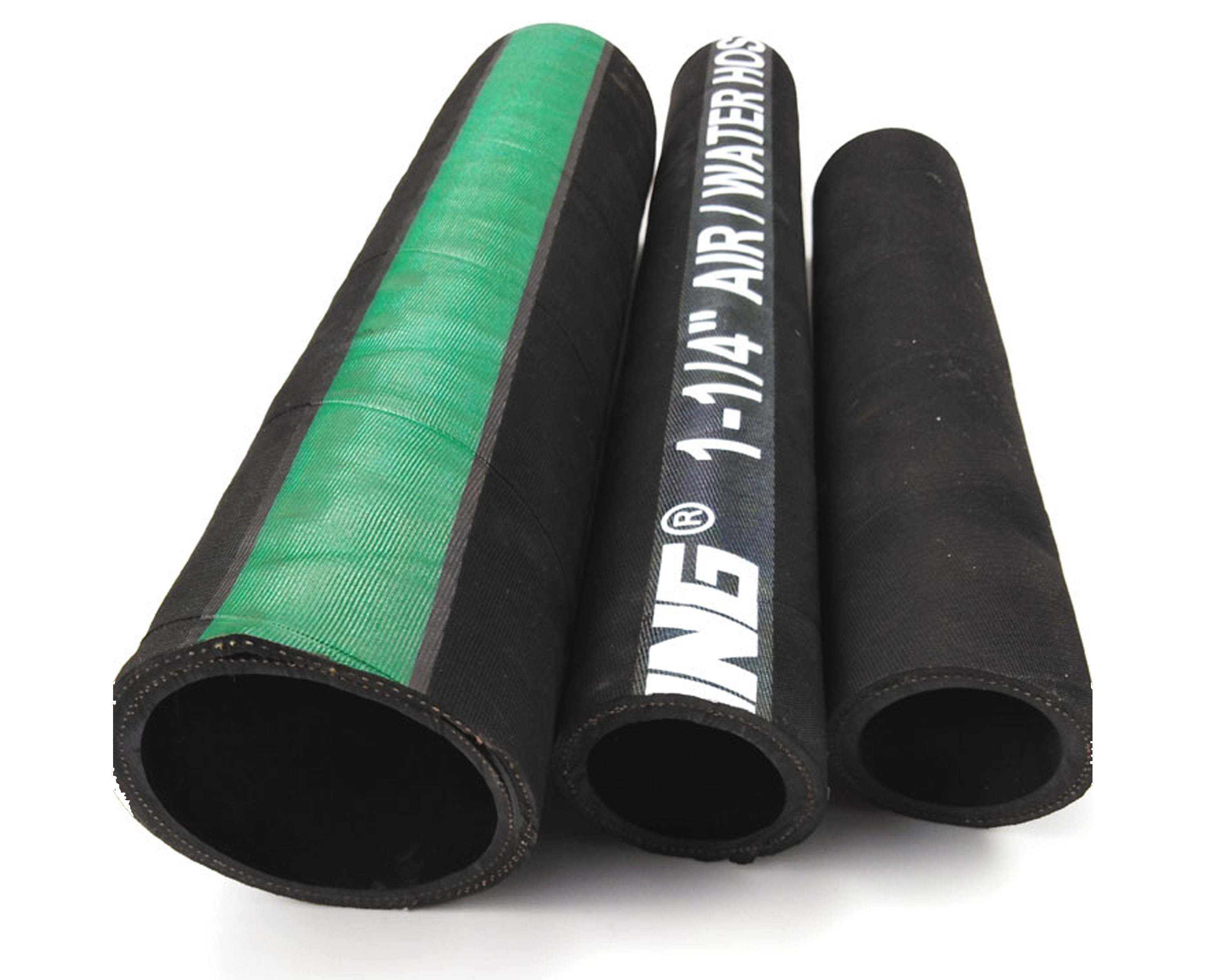 Wrapped Surface Fabric Braided Air And Water Hose / Industrial Rubber Hose