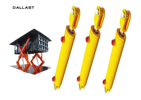 6 Inch Hydraulic Lift Cylinder Hoist Piston Type , Double Acting Telescopic