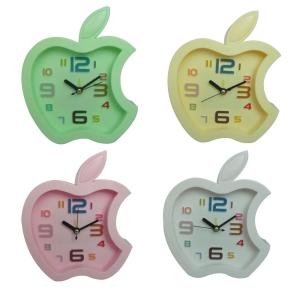 China Apple shape alarm clock for birthday present wholesale