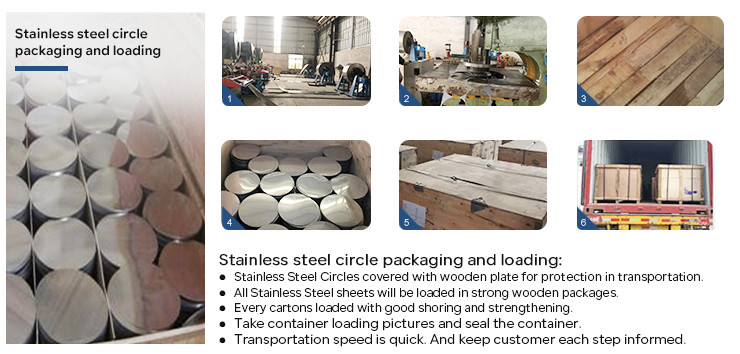 SS 430 Stainless Steel Disc Round Circle Metal Plate For Cookware