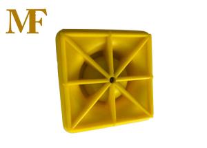 China Yellow Square Top Rebar Protection Caps For Construction wholesale