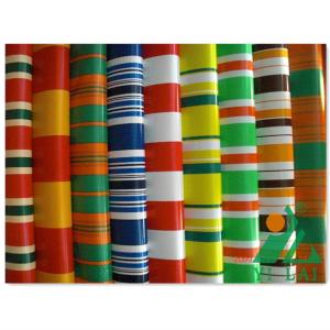 China good quality and fire rated pvc stripe tarpaulin wholesale