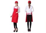 Portable Chef Kitchen Aprons Pure Color Three - Dimensional Double Pocket Design