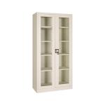Office Furniture Metal Storage Glass Door File Cabinet For School Meeting Room