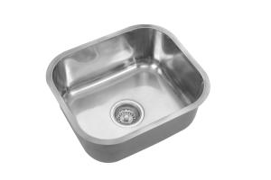 China 44*39cm Rectangular Undermount Stainless Steel Kitchen Sink No Magnetic wholesale