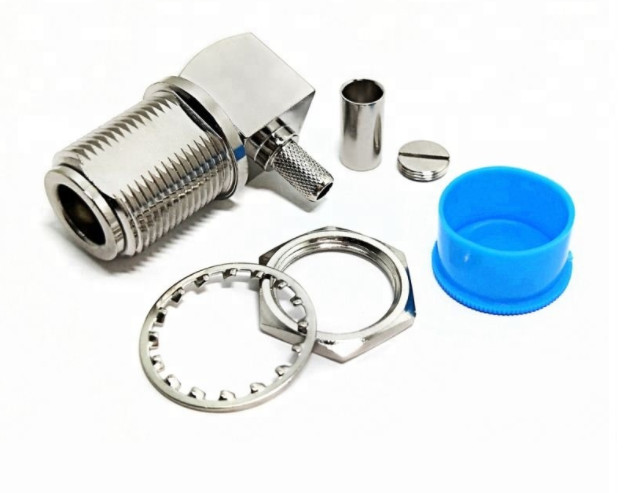 N Type Straight Crimp Male 50 Ohm LMR-400 RF Connector