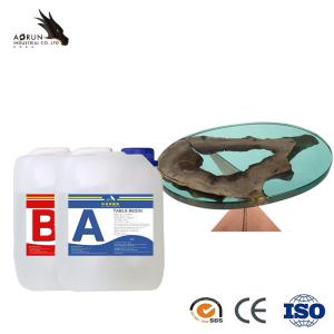 China Countertop Table Transparent Epoxy Resin Top Coating 100% Solids wholesale