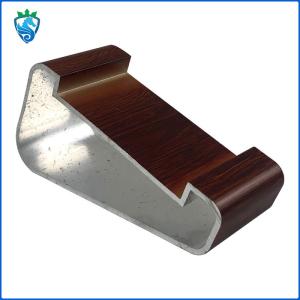 China Solid Wood Handrail Aluminum Profiles Luxury Villa Curved Spiral Staircase wholesale