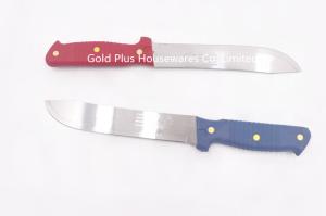 China 0.8MM Wholesale durable kitchen accessory knife stainless steel boning knife steak knife with black plastic grip wholesale