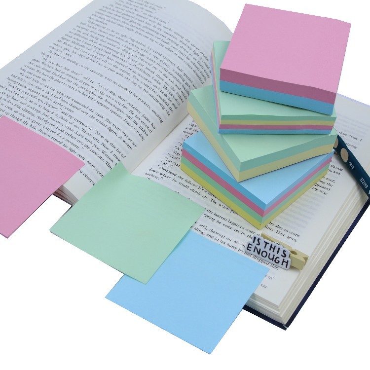Hot Sale Colored Sticker Paper High Quality Adhesive Sticker Paper Note Sticky Notes