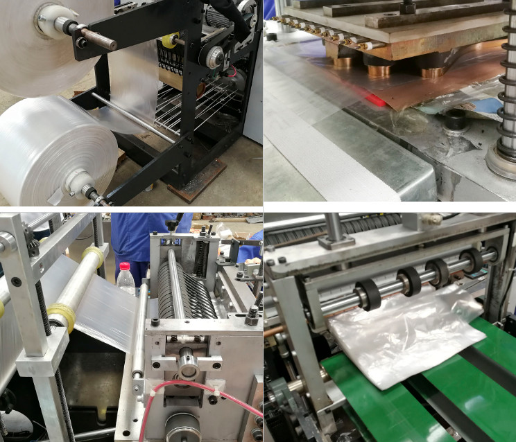 3m Length Disposable Plastic Glove Making Machine , 50pcs/Min PE Glove Machine