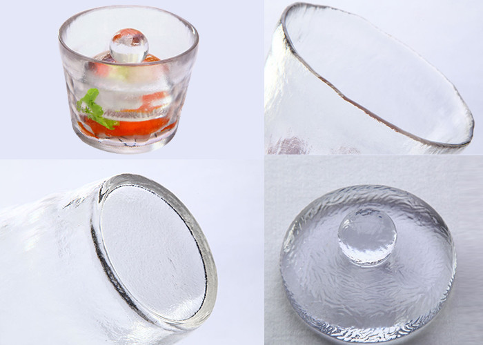 Round Big Eglass Bottle Jar With Lid Food Storage Customized Size