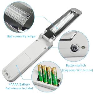 China Handheld Portable Ultraviolet Disinfection Lamp 4XAAA Battery Operated wholesale