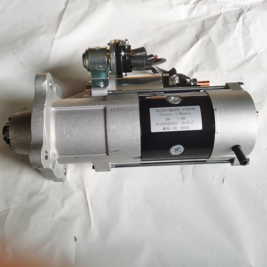 Sinotruk HOWO Dump Truck Engine Spare Part Starter Vg1560090001