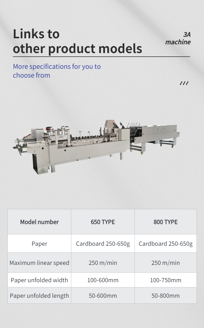 Automatic Box Making Folder Gluer Machine for Timely Delivery and Suitable Box Sizes