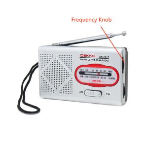 China ABS Plastic AM FM Radio Receiver 95mm 1600KHZ. Dual With Stereo Earphone Jack wholesale
