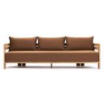 Modern Stylish Natural Teak Wood Lounge Sofa for Hotel Outdoor Patio Furniture