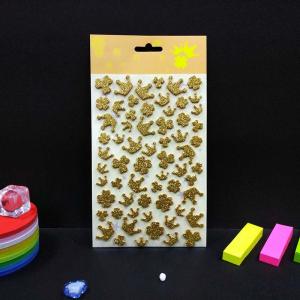 China Customized Glitter Vinyl Stickers 1.5mm Puffy Letter Stickers wholesale