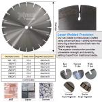 105-600 Mm Diamond Cutting Disc Saw Blade For Granite Concrete Marble Masonry