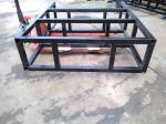OEM 50x50mm square tube carbon steel with black powder coating metal welding