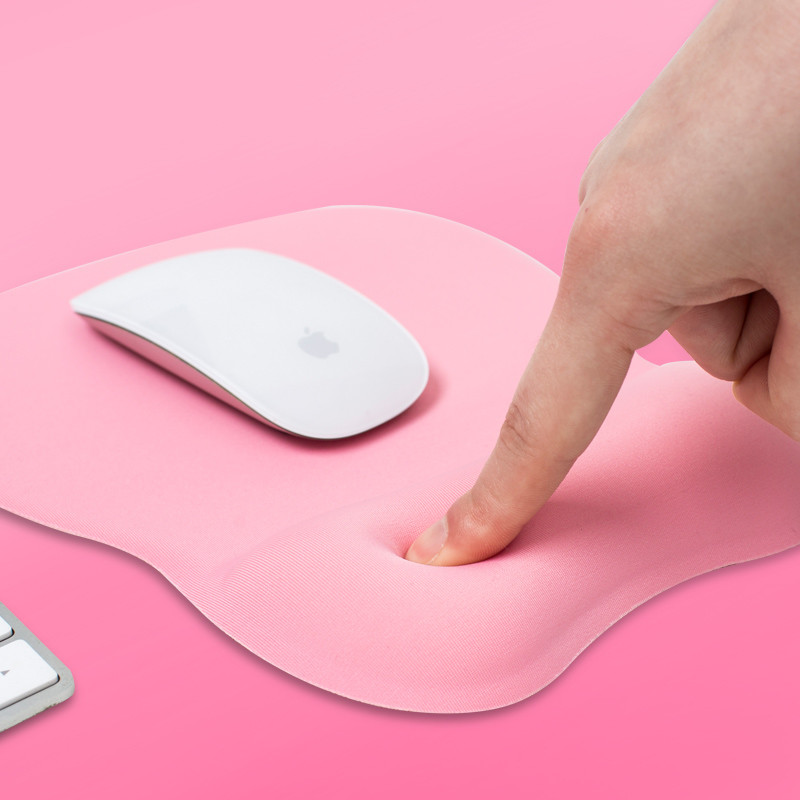 Fibre Memory Foam Mouse Pad Pain Relief With Ergonomic Raised