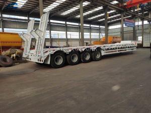 China 70000kg Low Bed Semi Trailer For Excavator Transit wholesale