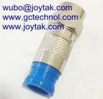 F Compression Connector for RG59 Coaxial Cable indoor and outdoor CATV cable
