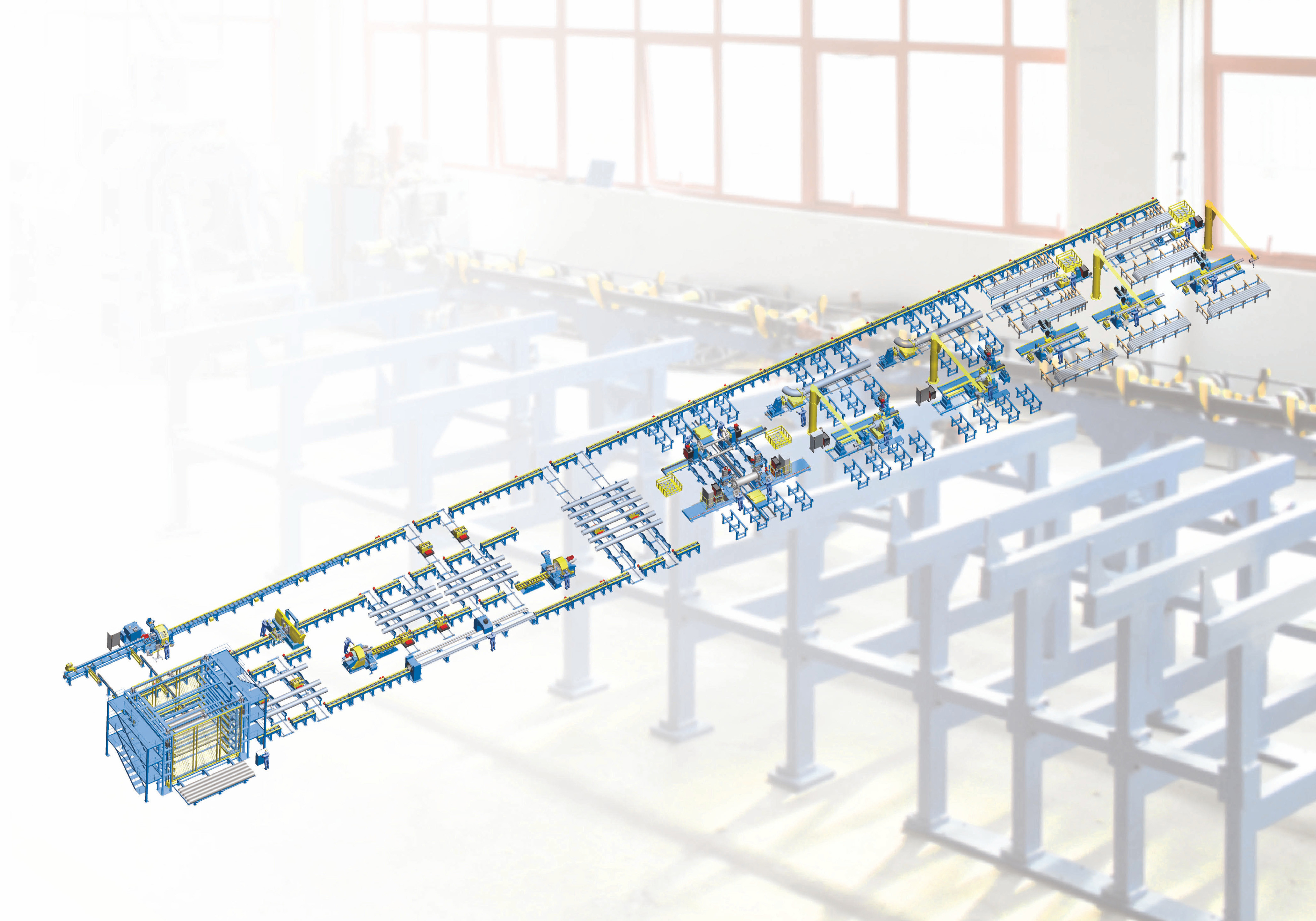 China 2-24 Pipe Spool Prefabrication Line Customized wholesale