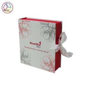 China Red Cosmetic Gift Box / Cardboard Makeup Box ISO9001 Certification wholesale