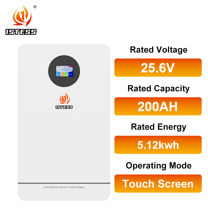 Solar Energy Storage Battery system 25.6V 200Ah 5.12kwh home energy storage battery lifepo4 lithium battery