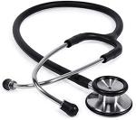 Single Dual Head Stethoscope Stainless Steel PVC Pediatric Diagnostic Equipment