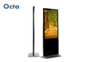 China 55 Inch Indoor Digital Signage Totem Floor Standing 1920 * 1080 HD 6Ms wholesale