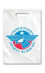 Die Cut Handle Plastic Retail Gift Bags LDPE Material For Shopping