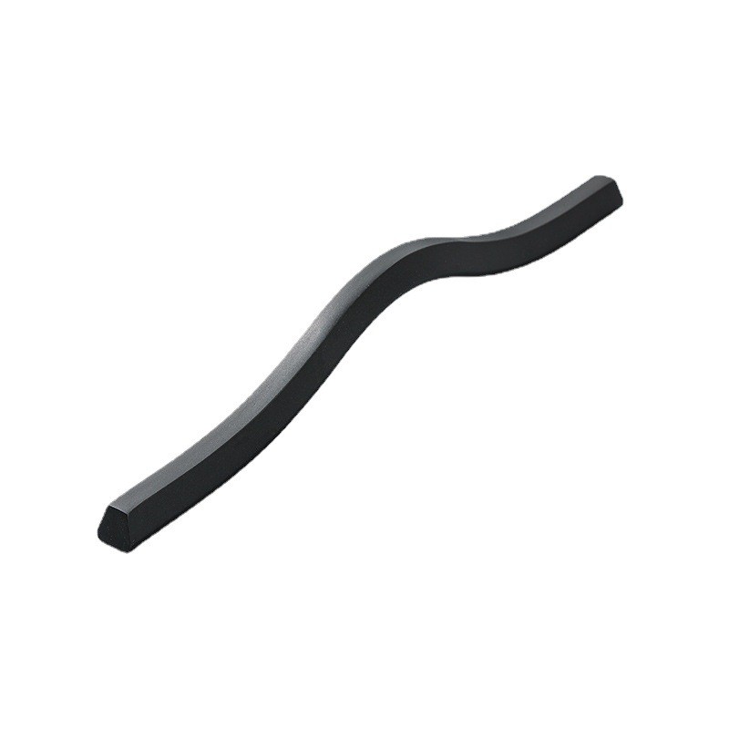 600mm Aluminum Cabinet / Drawer Handles Contemporary Gold Wave