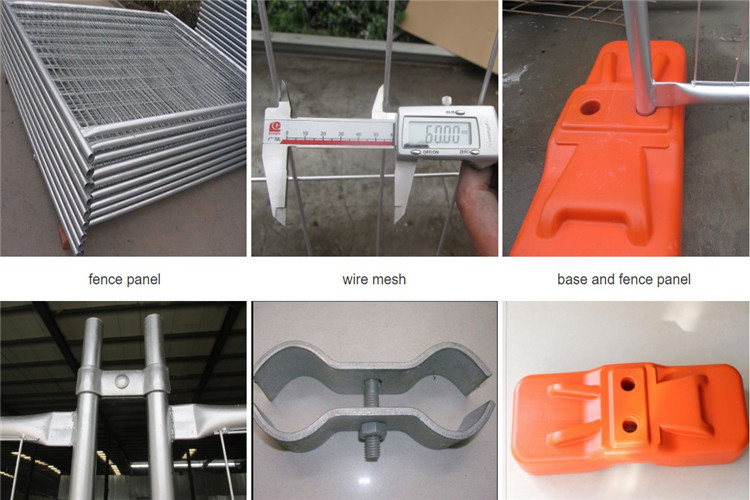 1.8m Temporary Security Fence 50*100mm Welded Site Safety Fence