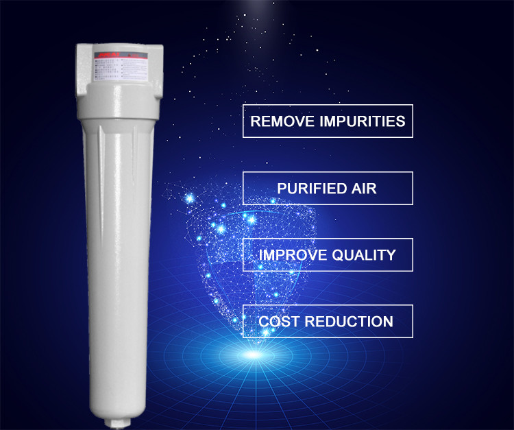 G 3/4 Industrial Air Compressor Filter 0.7 M3/Min Flow Rate Coarse Air Compressor Filter