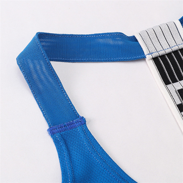 Women dry fit open side loose plain breathable sport bra gym tank top