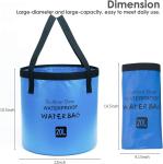 Collapsible Bucket 5.3 Gallon Portable Camping Outdoor Buckets Water Container