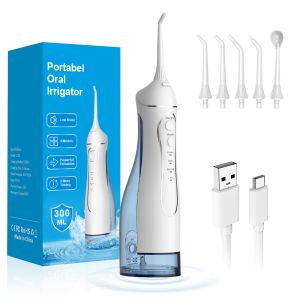 Water Dental Flosser Portable Oral Irrigator 300ML 4 Modes Rechargeable Tooth