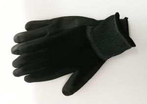 China Industrial PU Coated Gloves Excellent Moisture Absorbency 21cm - 25cm Length wholesale