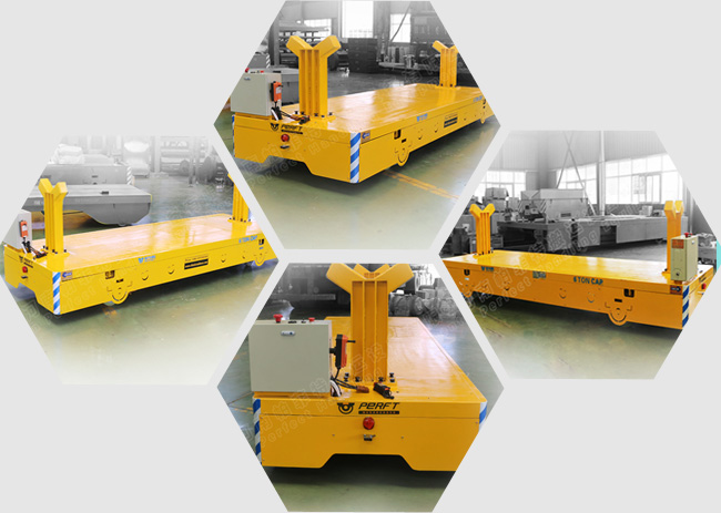 Machinery Works Handling Trailer Heavy Duty Motorized Flat Bed Die Transfer Cart