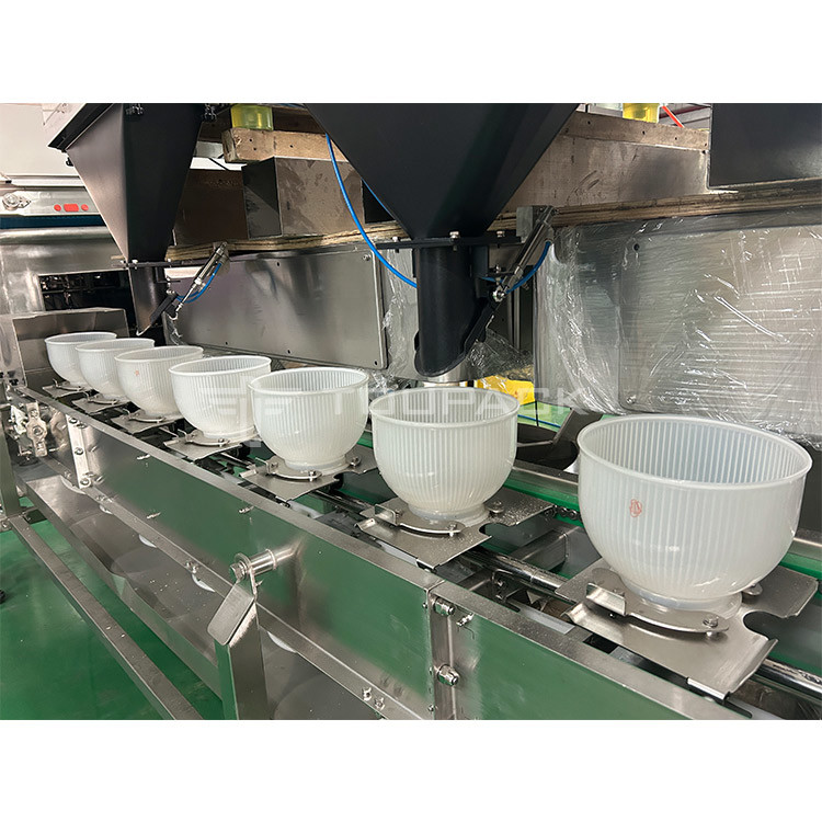 Factory Mixed Dry Fruit And Nuts Multihead Weigher 4 Head Linear Weigher Vffs Packing Machine Zip Bag Packing Machine