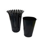Waterproof Flower 50L Galvanized Steel Outdoor Trash Can