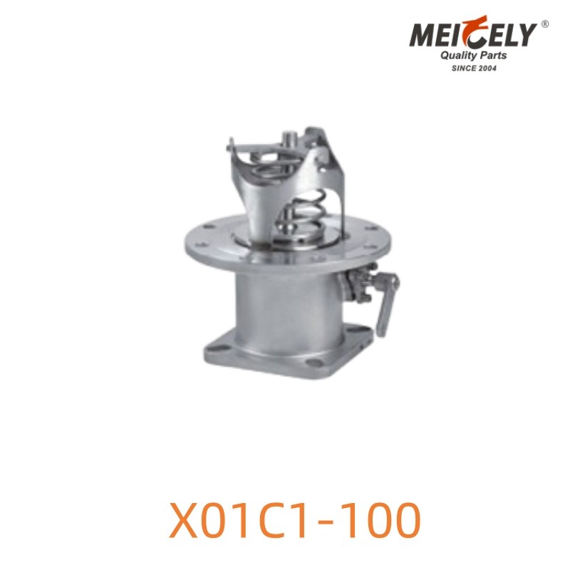 X01C1-100 Stainless Steel Tank Truck Bottom Valve Secure Sealing System