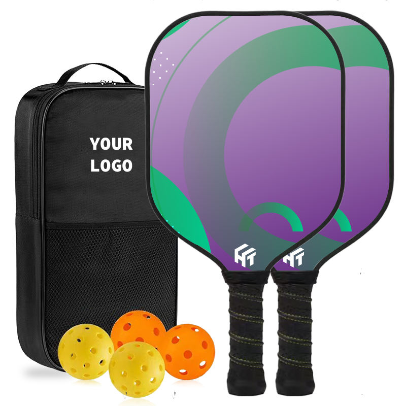 Custom Pickleball Paddle Set Graphite Carbon Fiber and Honeycomb Core Age Group 5-80