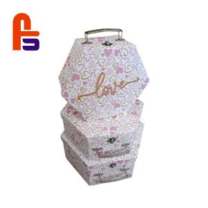 China Durable Cardboard Suitcase Box 100% Recycled Material Environmentally Friendly wholesale
