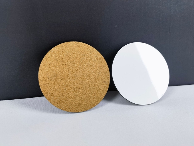 Customization Blank MDF Sublimation Cork Coasters Wear Resistant
