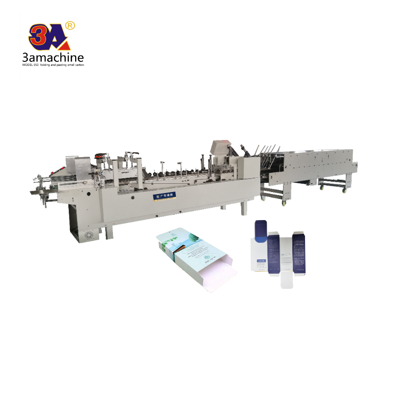 Box Folding and Gluing Machine with 380V Voltage Box Unfolded Size width 120mm-500mm